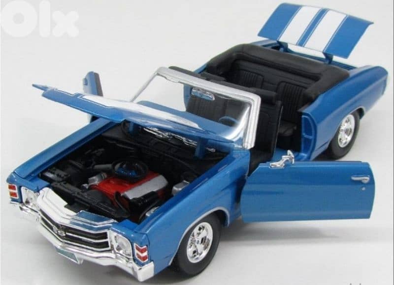 Chevrolet Chevelle Convertible diecast car model 1;18. 2