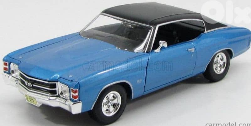 Chevrolet Chevelle 454 SS diecast car model 1;18. 0