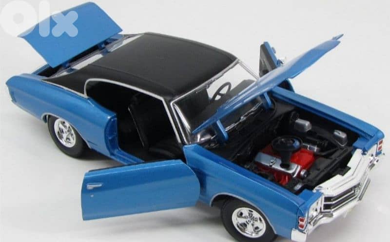 Chevrolet Chevelle 454 SS diecast car model 1;18. 3
