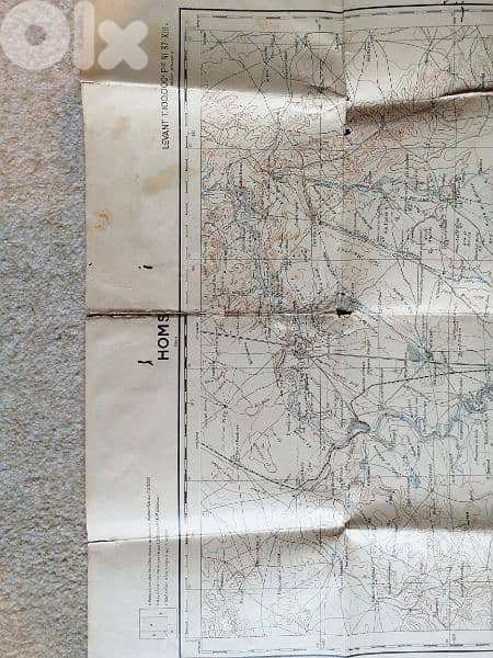 Map of Homs Syria 1932 2