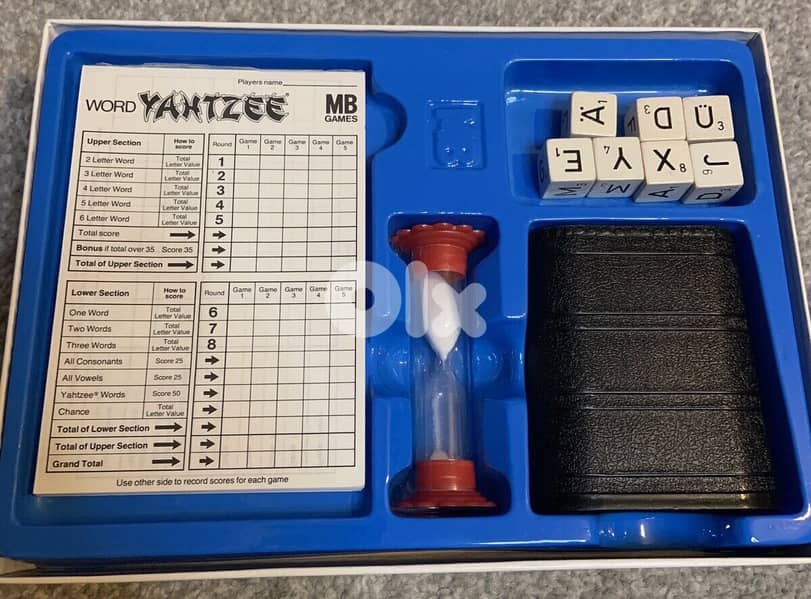 Vintage MB Games Word Yahtzee 1979 Board Game Family 1