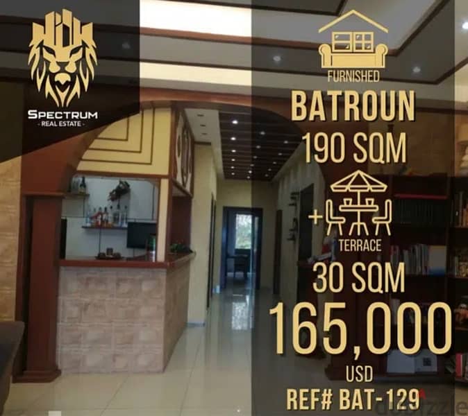 BARTOUN PRIME SEA VIEW (190SQ) FURNISHED , BAT-129 0