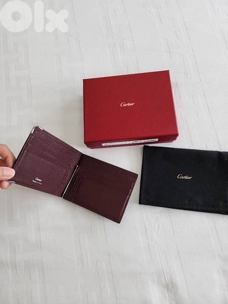 Authentic Cartier 6-Credit Card Mens Wallet, Must de Cartier 3