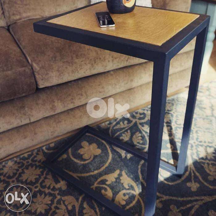 Industrial steel ] Sofa tray [ 1