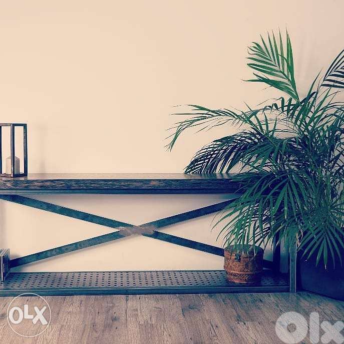 Industrial steel [ console table ] 0