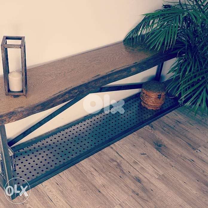 Industrial steel [ console table ] 1