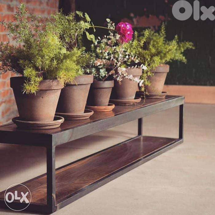 Industrial steel [ plant bench rack ] 2