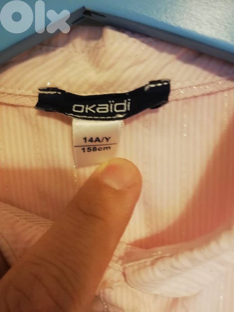 Okaidi pink shirt with matching pants 1