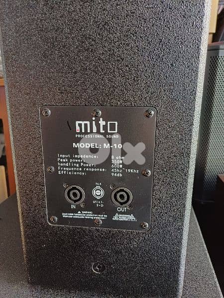 4 speaker 10' passive 500w,1pcs 225$ 2