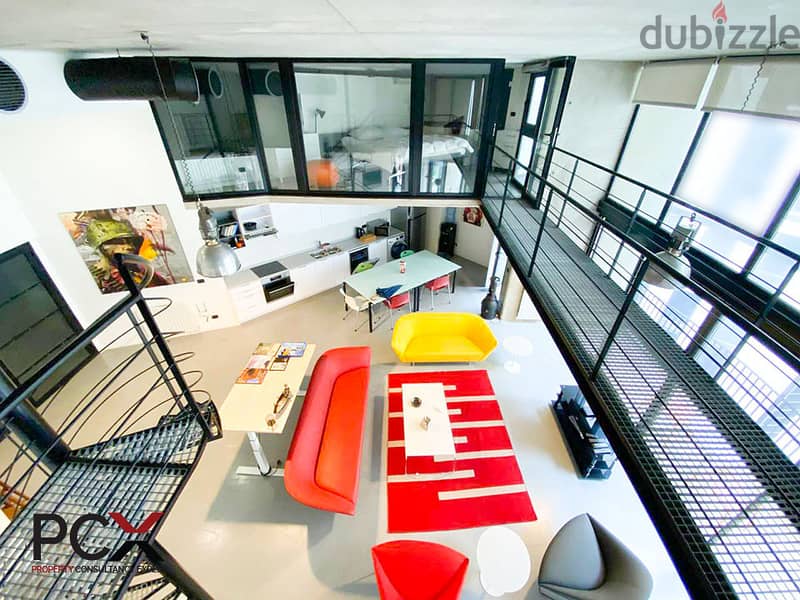 Loft For Rent In Achrafieh | Modern | Electricity & Security 0