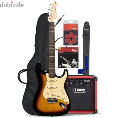 Stagg Strato Syle electric guitar full bundle