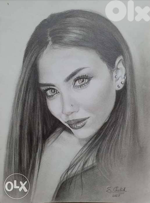 رسم وجوه بورتريه 5