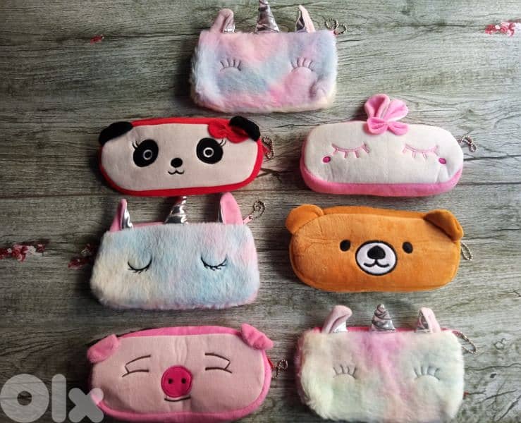 cute plush stationery pouches 1