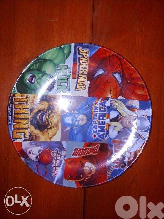 Marvel heroes ceramic plate 0