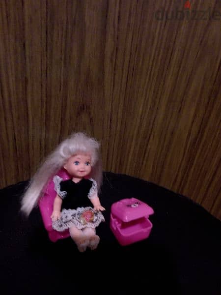 KELLY Barbie Smaller Sister Mattel Great Rare First doll SET:Chair+Bag 5