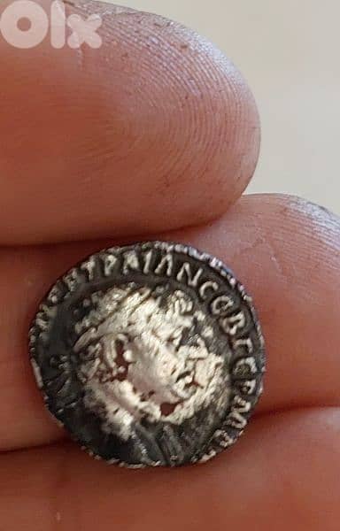 Ancient Roman Trajan Emperor Silver denarius coin Rome mint year 98 AD 0
