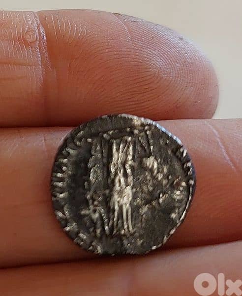 Ancient Roman Trajan Emperor Silver denarius coin Rome mint year 98 AD 1