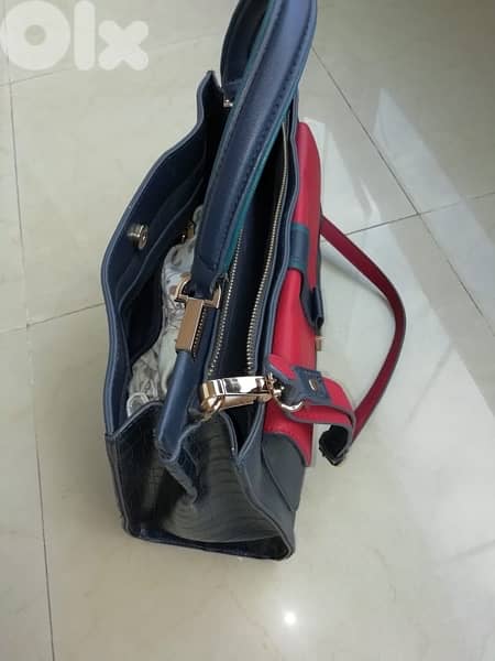 Navy Blue and Red Bag 0