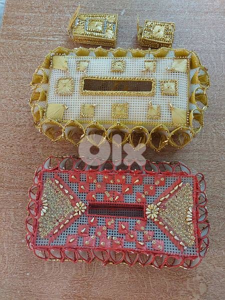علبة محارم شغل يدوي 1