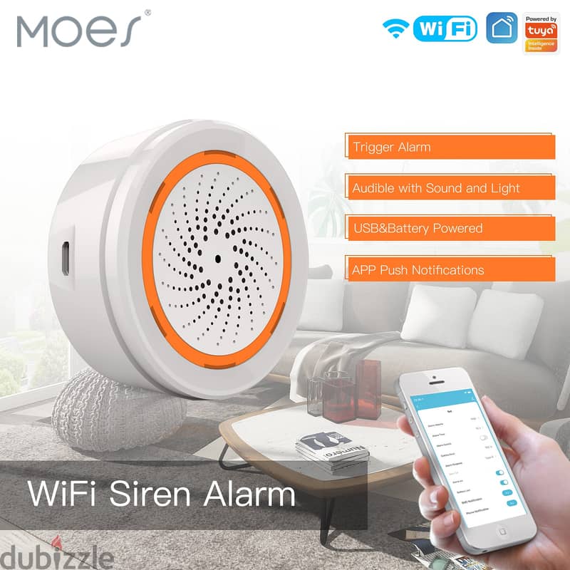 MOES Tuya Security System PIR, Door Sens, Sensor Flood, Siren and Temp 4