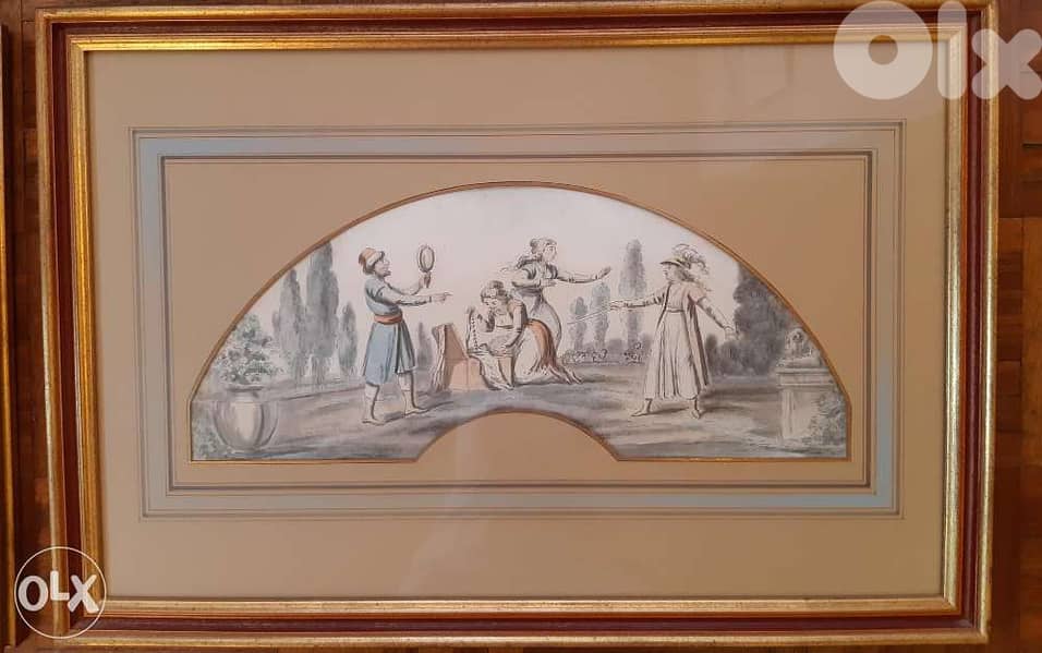 4 aquarelles gouachées 4