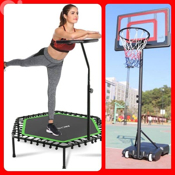 stand basketball + Trampoline (2in1) 0
