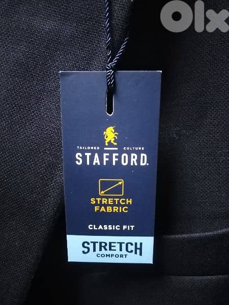 Stafford Blazer black size 48L XXL stretch comfort 0