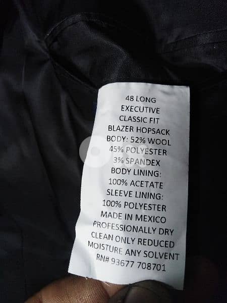 Stafford Blazer black size 48L XXL stretch comfort 3