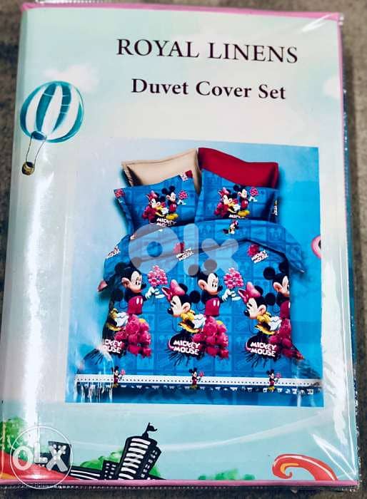 Duvet Cover Set for girl, ROYAL LINENS, طقم تخت ولّادي, Mickey Mouse 0