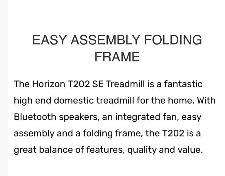 Horizon T202 SE Treadmill 10