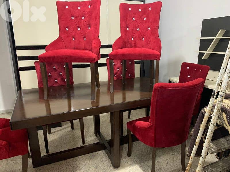 طاولة سفرة 6 كراسي 1