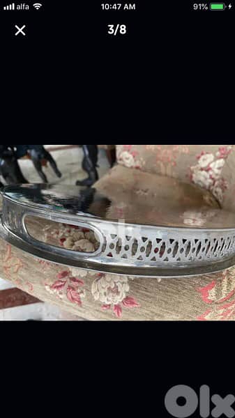 antique arabian silver tray 2