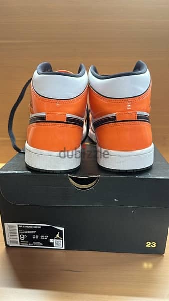 air Jordan 1 mid turf orange 4