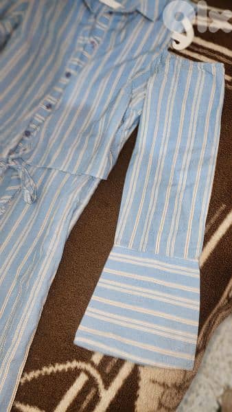 Asos wide legs jumpsuit overall size medium 38 40 اوفرول 2