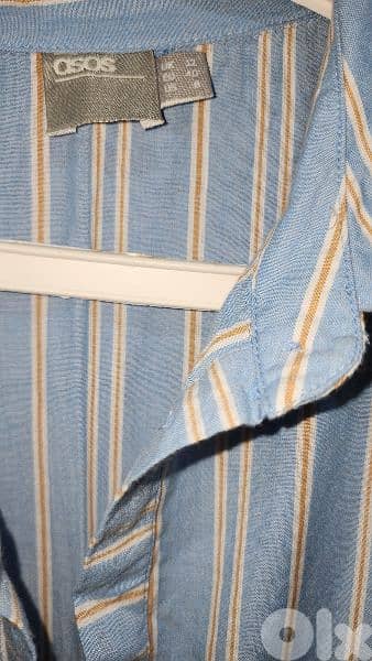 Asos wide legs jumpsuit overall size medium 38 40 اوفرول 4