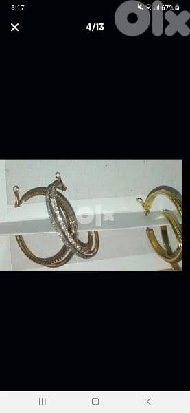 earrings gold only high quality 1=7$ or 3=15$ 6