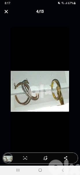 earrings gold only high quality 1=7$ or 3=15$ 7