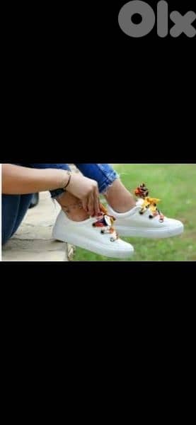 shoes white with satin ribbon 39.40 only 0