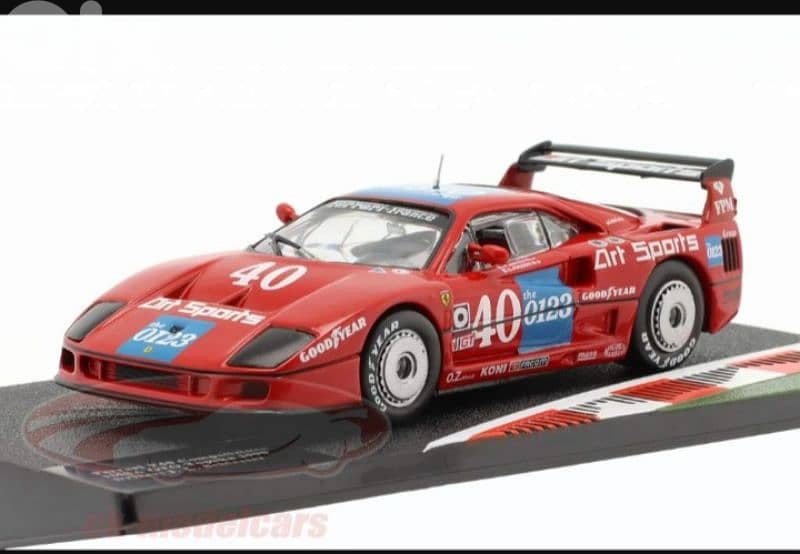 Ferrari F40 Competizione 1990 diecast car model 1;43. 1