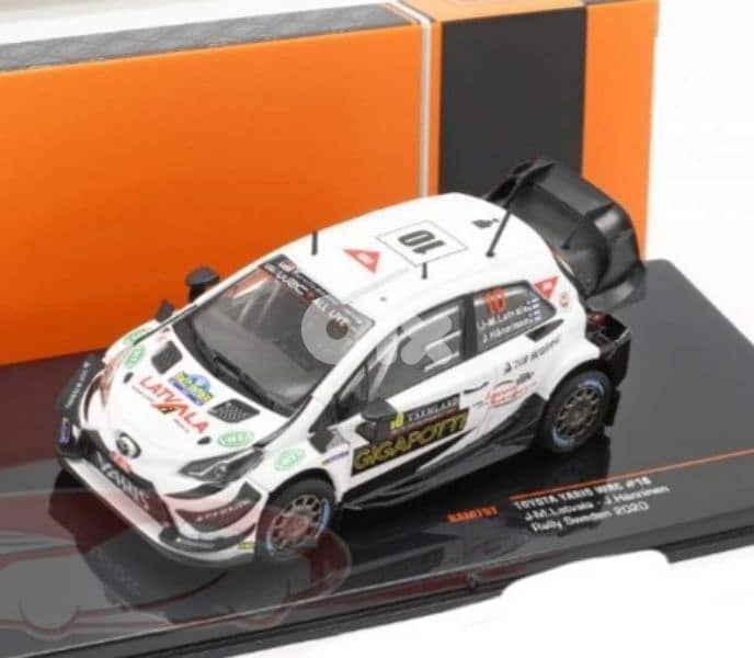 Toyota Yaris WRC (Rally Sweden 2020) diecast car model 1;43. 0