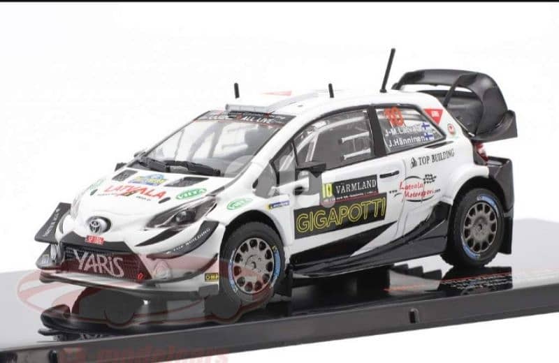 Toyota Yaris WRC (Rally Sweden 2020) diecast car model 1;43. 1