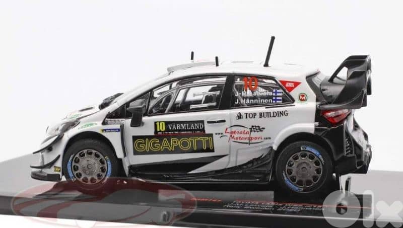 Toyota Yaris WRC (Rally Sweden 2020) diecast car model 1;43. 2