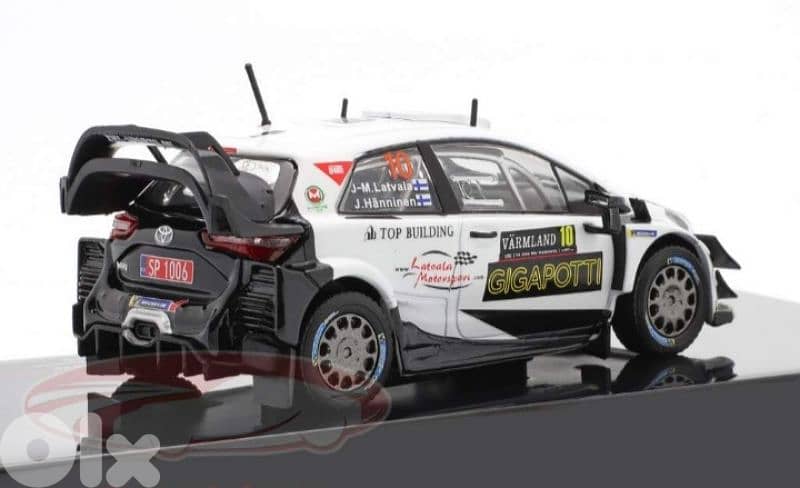 Toyota Yaris WRC (Rally Sweden 2020) diecast car model 1;43. 3