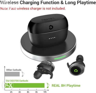 Wireless Earbuds, DESTEK T1 65H /3$ Delivery