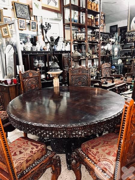 solid wood dining table with 6 chairs 1