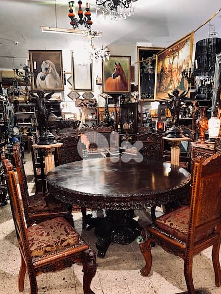 solid wood dining table with 6 chairs 3