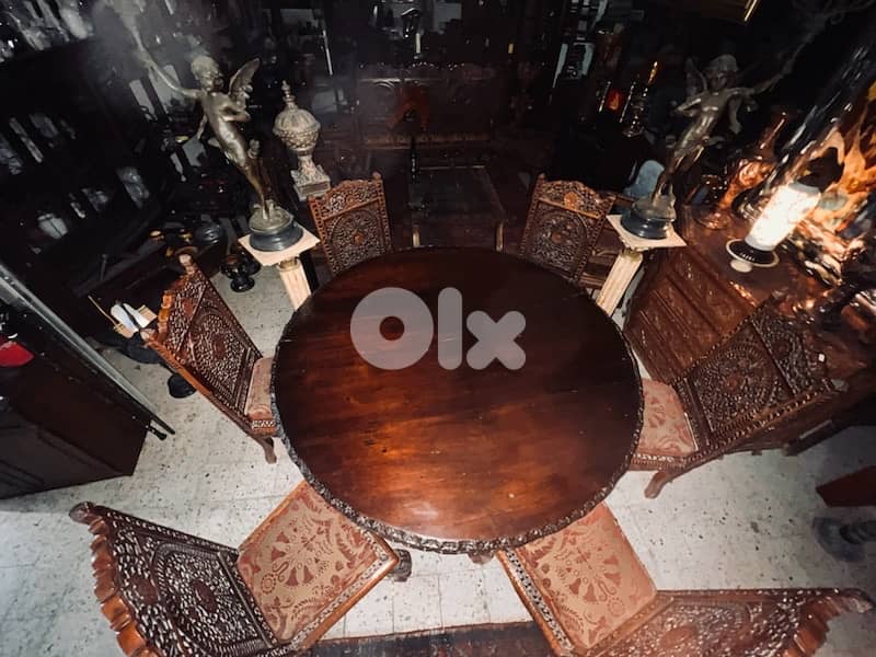 solid wood dining table with 6 chairs 4