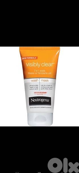neutrogena visibly clear wash mask  1=7$ or 3=15$ 0