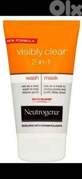 neutrogena visibly clear wash mask  1=7$ or 3=15$ 3