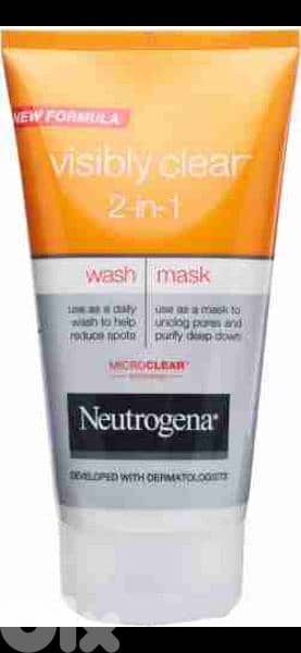 neutrogena visibly clear wash mask  1=7$ or 3=15$ 4